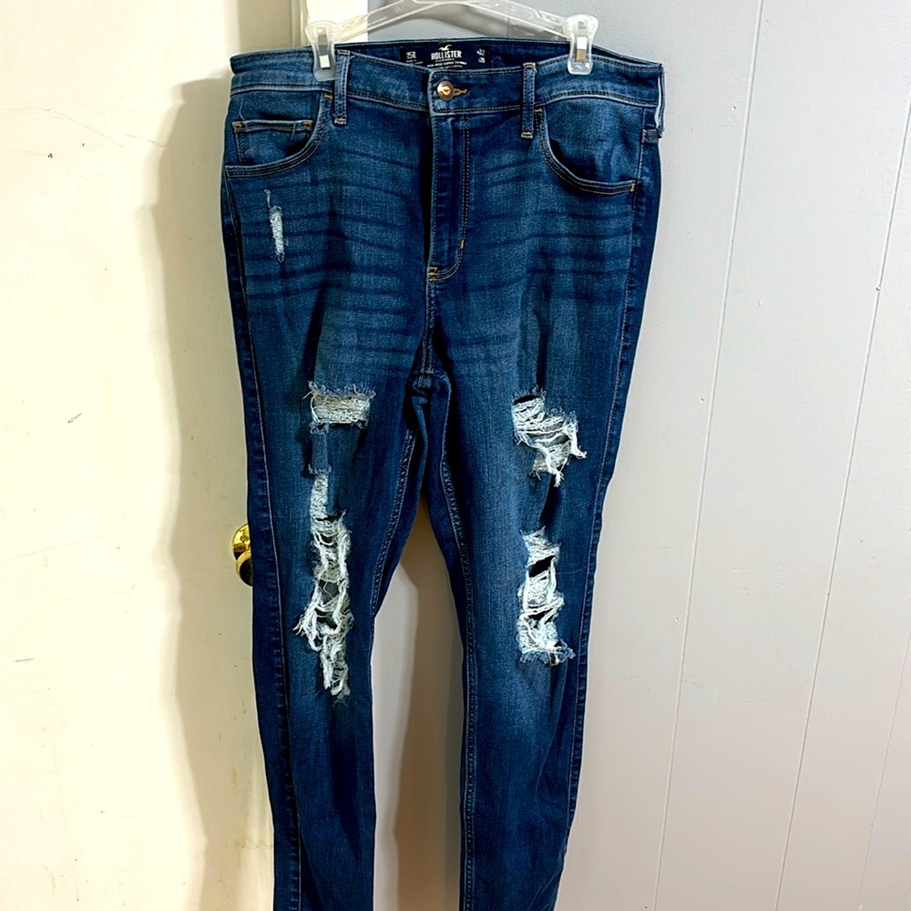Hollister jeans ripped skinny leg